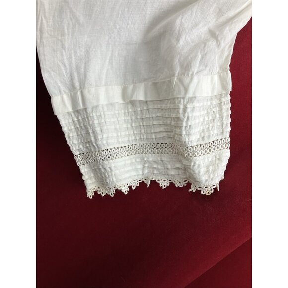 Antique Mid - Late Victorian Bloomer pantalettes white cotton C 1870 - 1890 - Picture 4 of 6